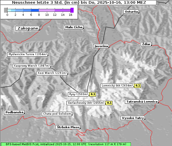 Neuschnee, 16. 10. 2025