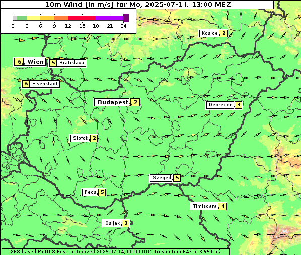 Wind, 14. 7. 2025