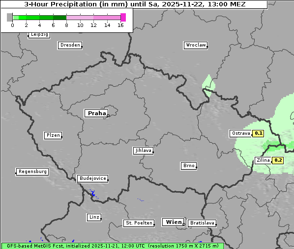 Niederschlag, 22. 11. 2025