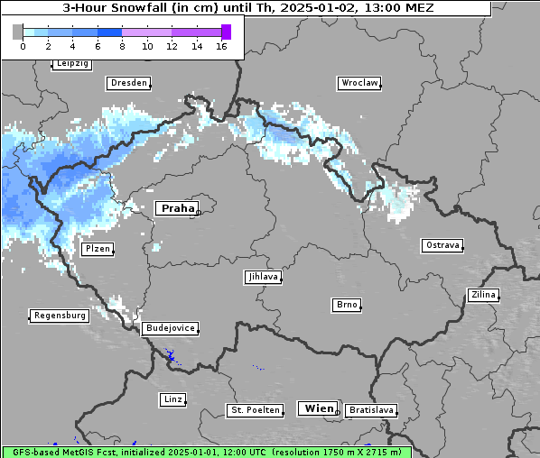 Neuschnee, 2. 1. 2025