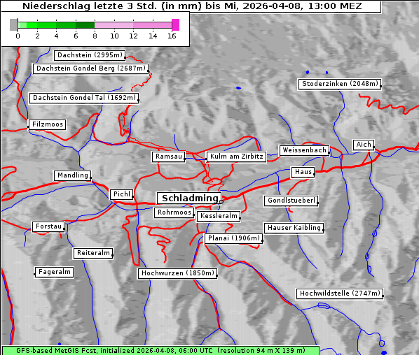 Niederschlag, 8. 4. 2026