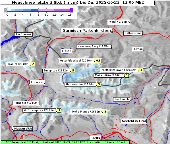 Neuschnee, 23. 10. 2025