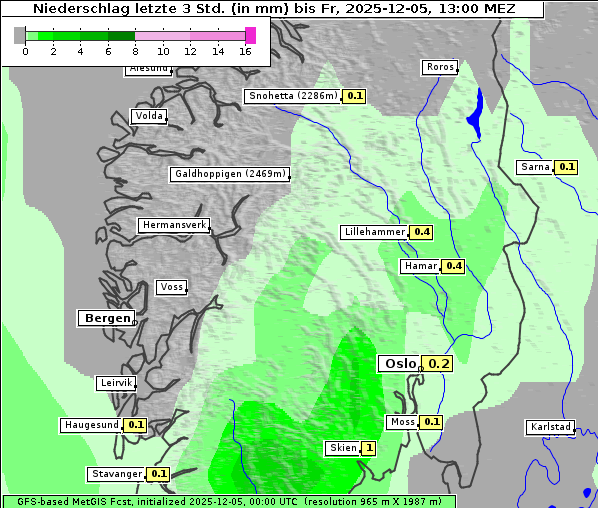 Niederschlag, 5. 12. 2025
