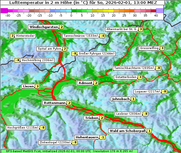 Temperatur, 1. 2. 2026