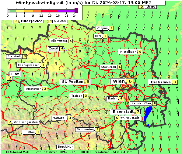 Wind, 17. 3. 2026