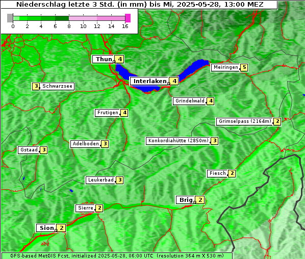 Niederschlag, 28. 5. 2025