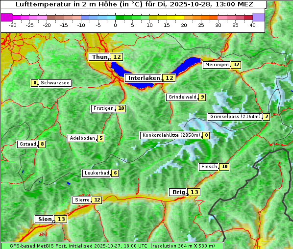 Temperatur, 28. 10. 2025