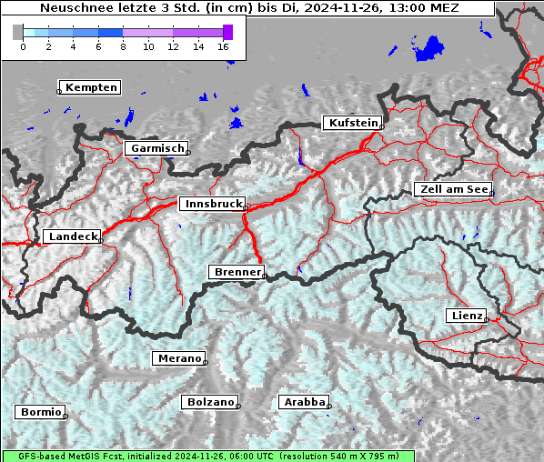 Neuschnee, 26. 11. 2024