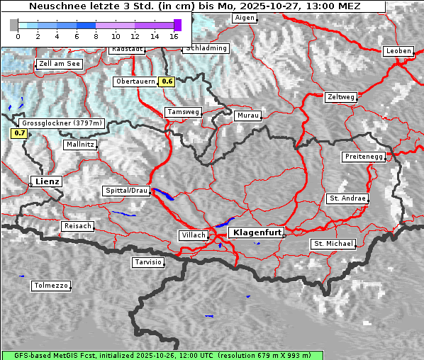 Neuschnee, 27. 10. 2025
