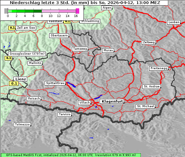 Niederschlag, 12. 4. 2026