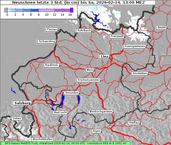 Neuschnee, 14. 2. 2026