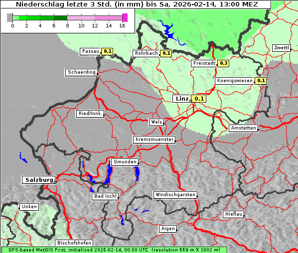 Niederschlag, 14. 2. 2026