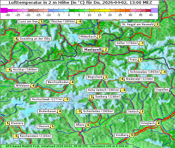 Temperatur, 2. 4. 2026