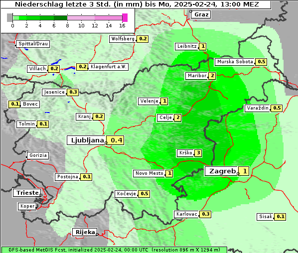 Niederschlag, 24. 2. 2025