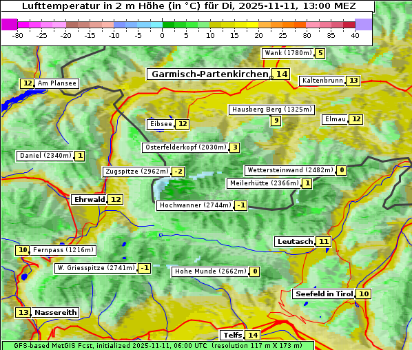 Temperatur, 11. 11. 2025
