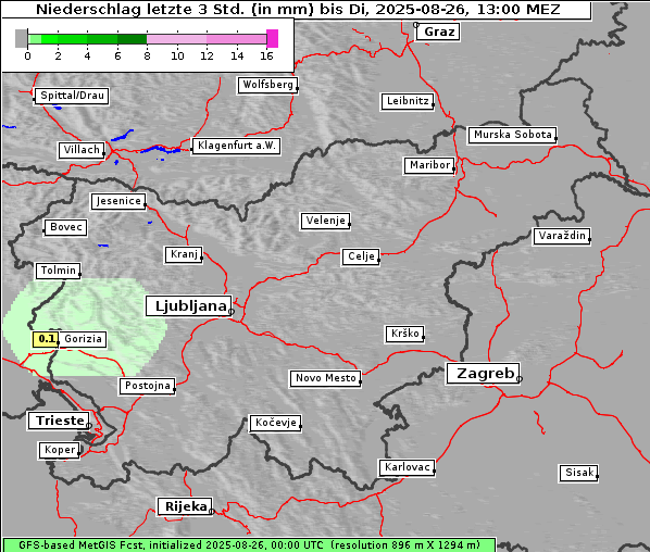 Niederschlag, 26. 8. 2025