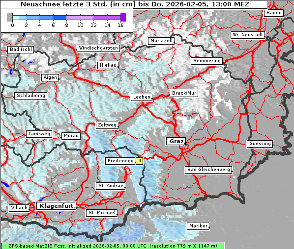 Neuschnee, 5. 2. 2026