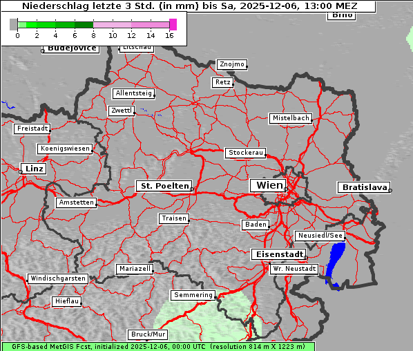 Niederschlag, 6. 12. 2025