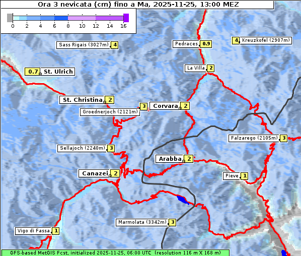 Neuschnee, 25. 11. 2025