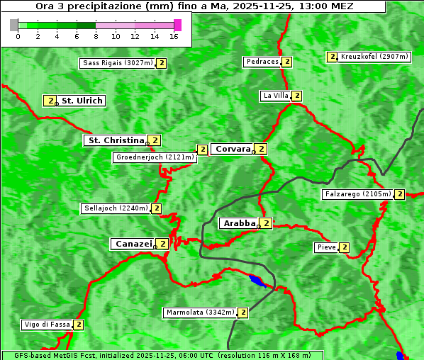 Niederschlag, 25. 11. 2025