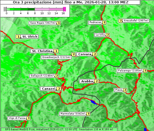 Niederschlag, 28. 1. 2026