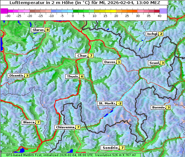 Temperatur, 4. 2. 2026