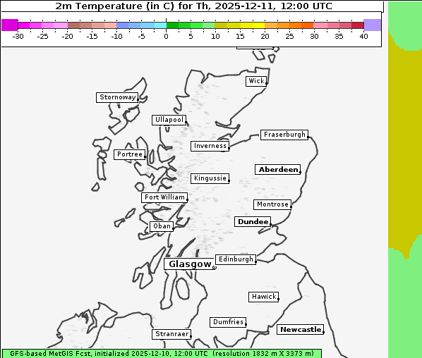 Temperatur, 11. 12. 2025