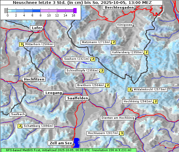 Neuschnee, 5. 10. 2025