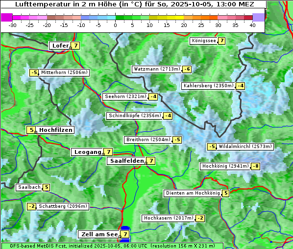 Temperatur, 5. 10. 2025