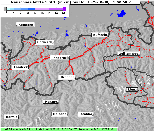 Neuschnee, 30. 10. 2025
