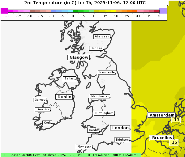 Temperatur, 6. 11. 2025