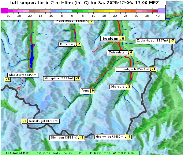 Temperatur, 6. 12. 2025