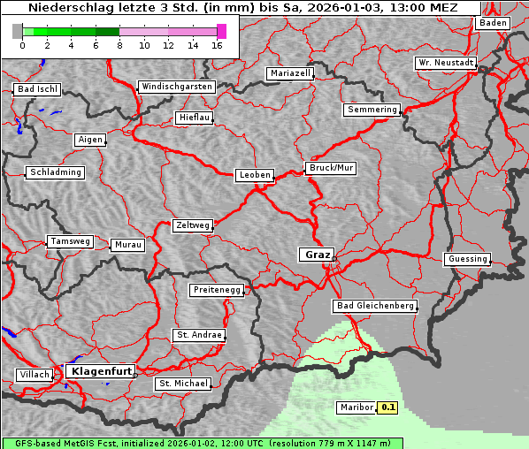 Niederschlag, 3. 1. 2026