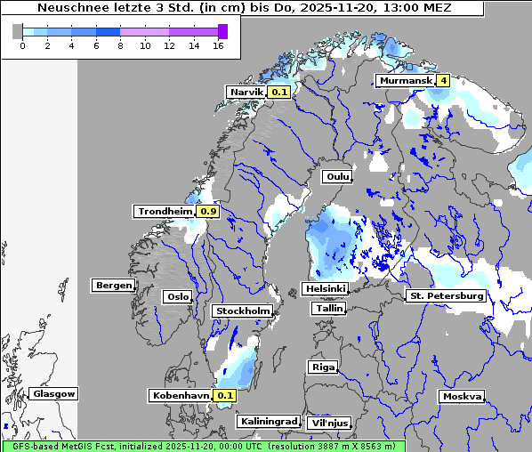 Neuschnee, 20. 11. 2025
