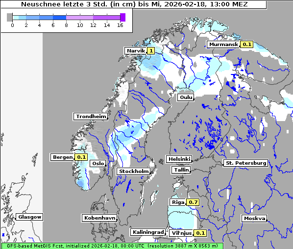 Neuschnee, 18. 2. 2026