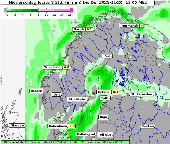 Niederschlag, 20. 11. 2025