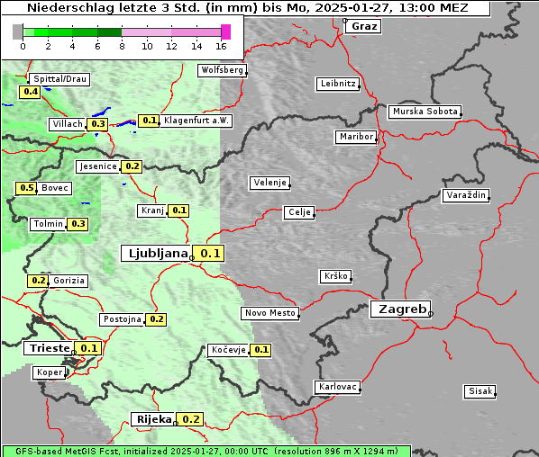 Niederschlag, 27. 1. 2025