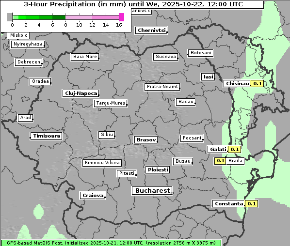 Niederschlag, 22. 10. 2025