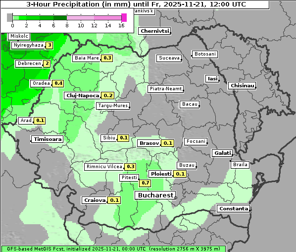 Niederschlag, 21. 11. 2025