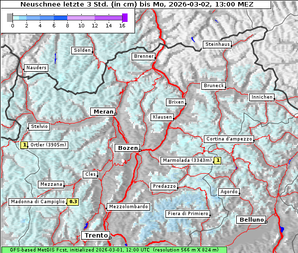 Neuschnee, 2. 3. 2026