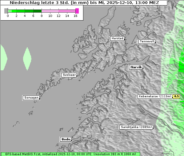 Niederschlag, 10. 12. 2025