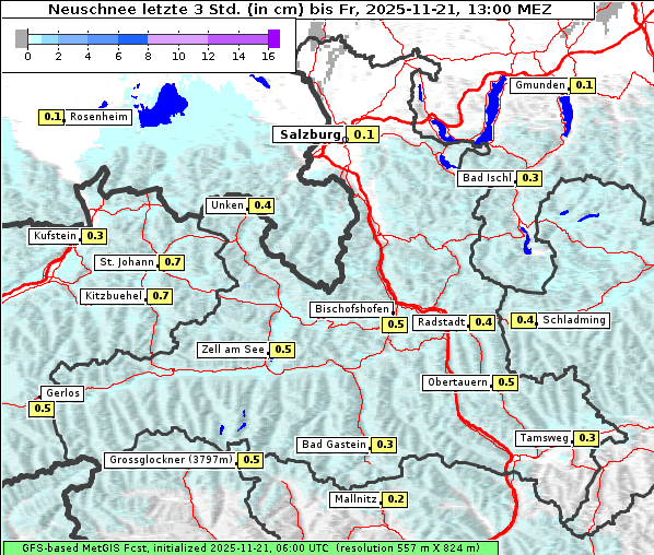 Neuschnee, 21. 11. 2025