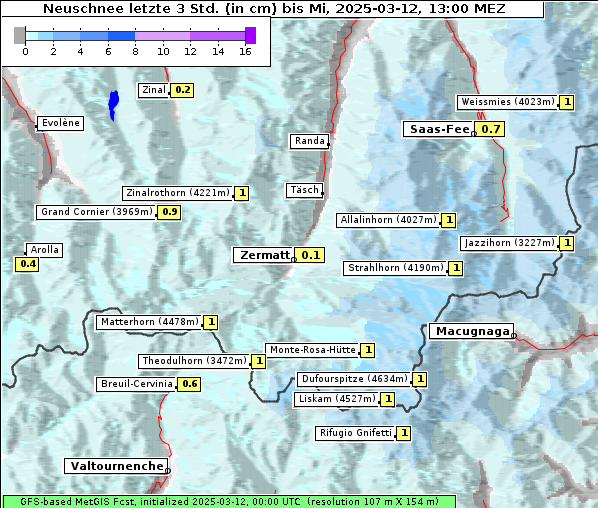 Neuschnee, 12. 3. 2025