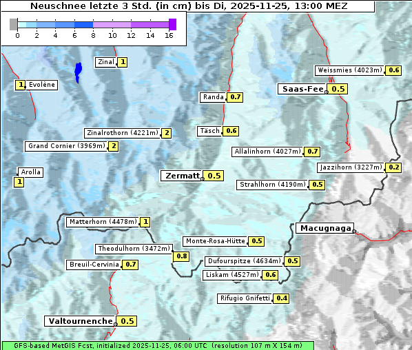 Neuschnee, 25. 11. 2025