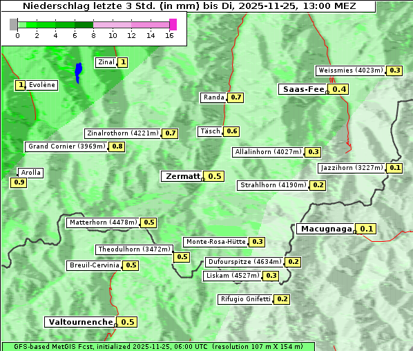 Niederschlag, 25. 11. 2025