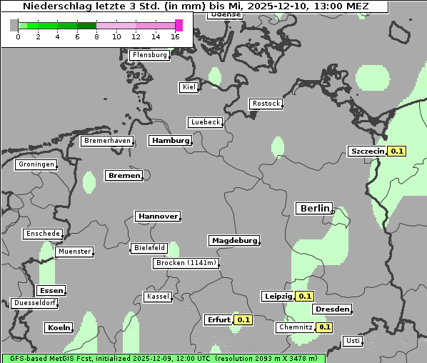 Niederschlag, 10. 12. 2025