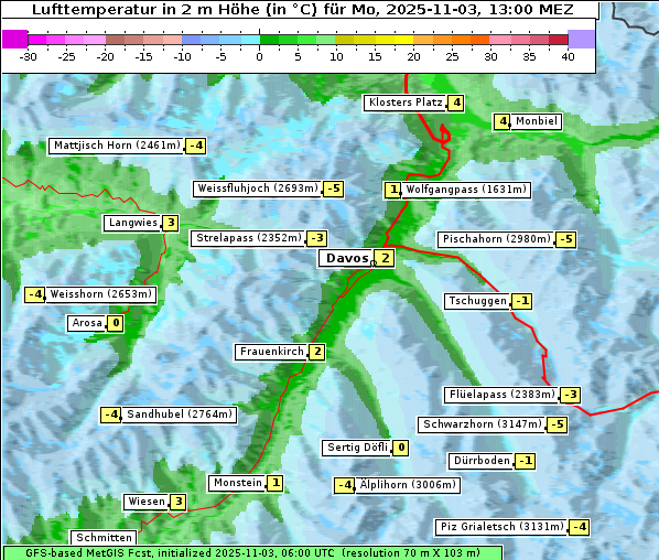 Temperatur, 3. 11. 2025