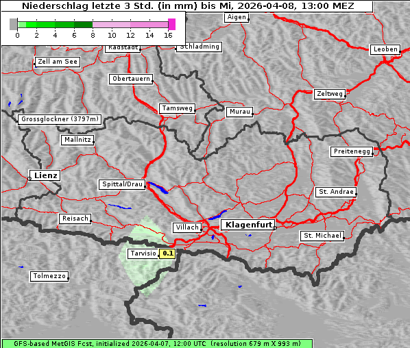 Niederschlag, 8. 4. 2026