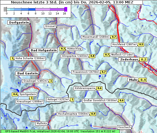 Neuschnee, 5. 2. 2026
