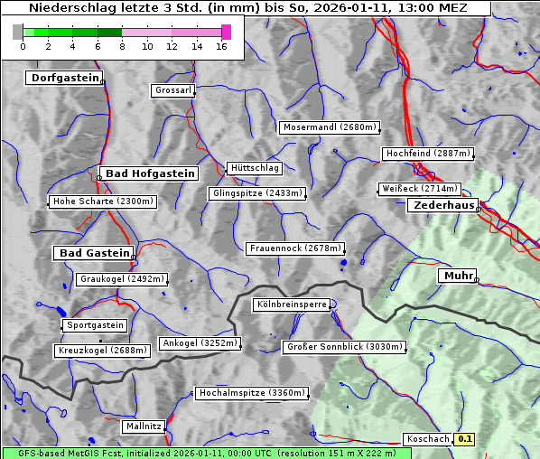 Niederschlag, 11. 1. 2026